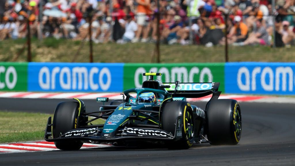 Fernando Alonso, en Hungría.
