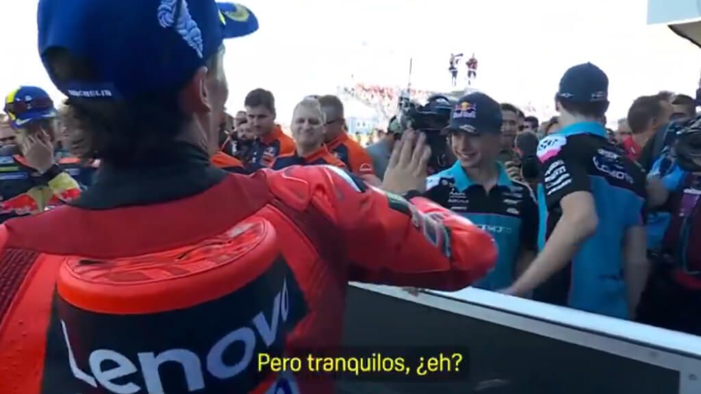  David Alonso, Marc Márquez y Máximo Quiles, los ganadores en Hungría.