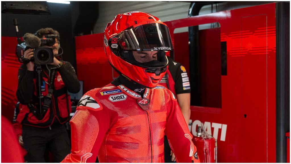  Marc Márquez en su primer día con Ducati.