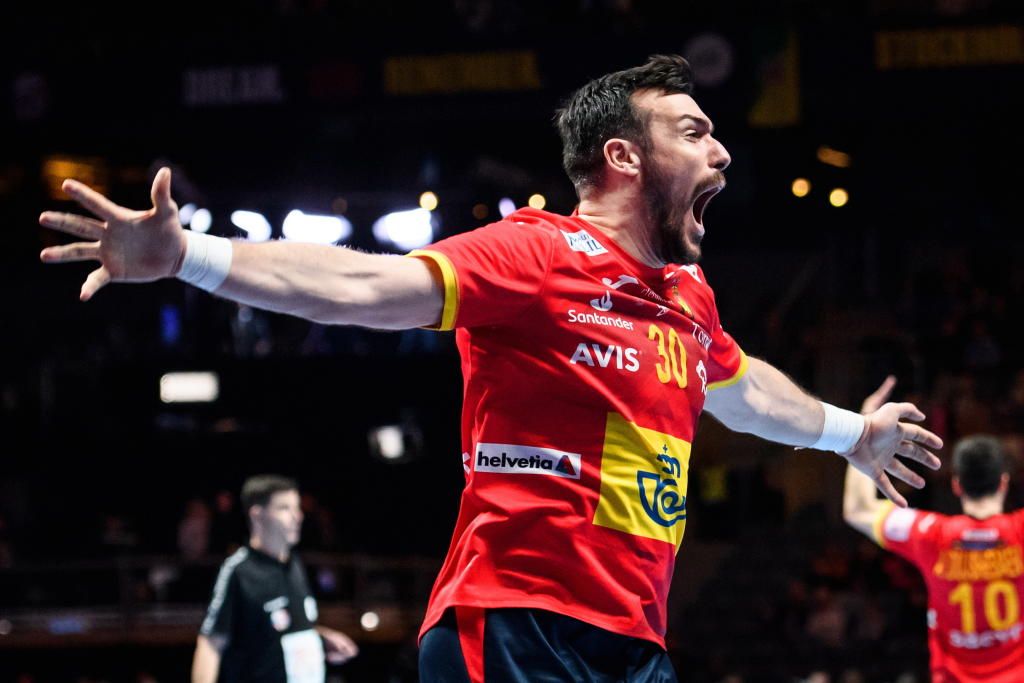 Gedeón Guardiola, en el reciente Europeo en el que se proclamó campeón con España.