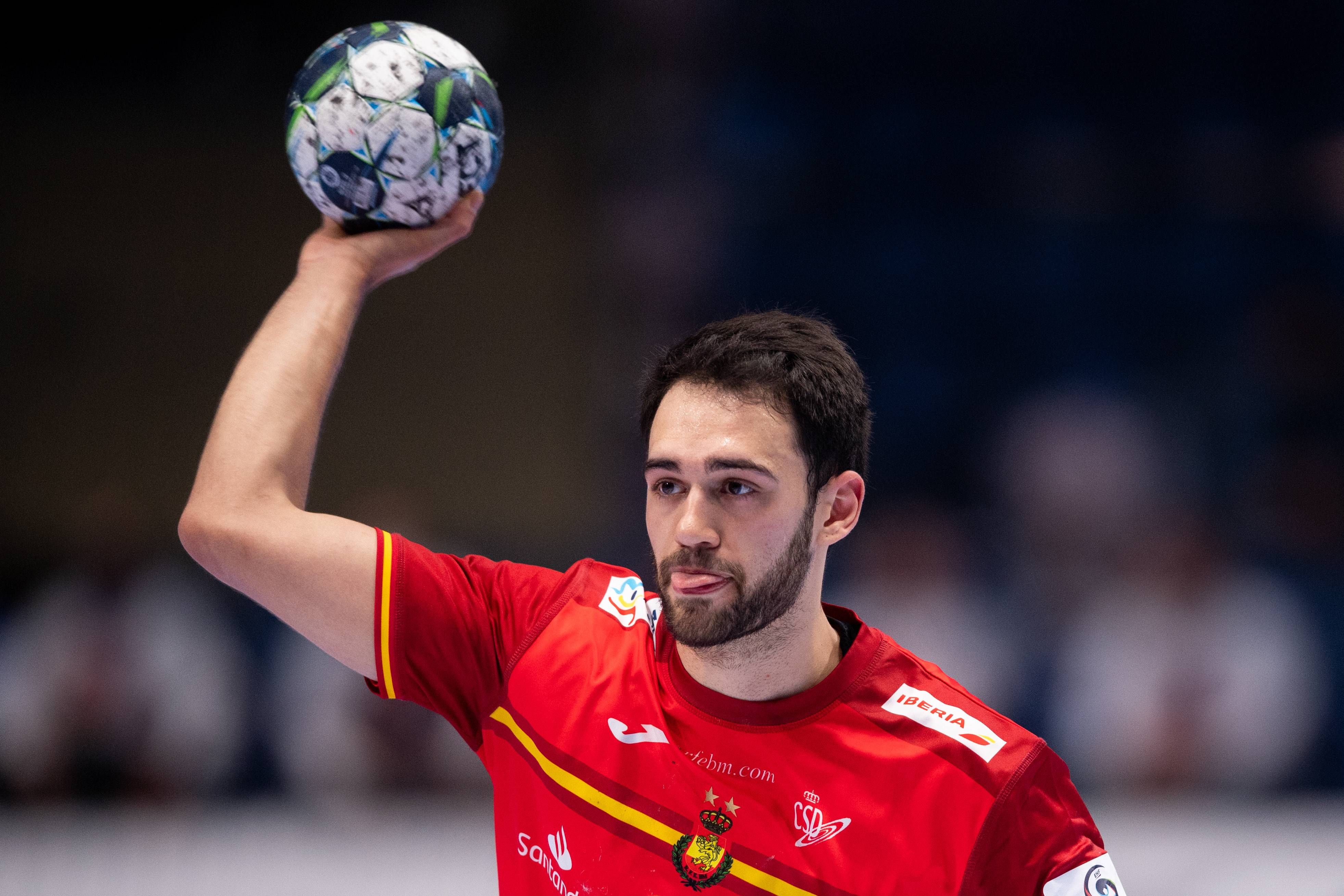 Ian Tarrafeta en un partido contra la República Checa.