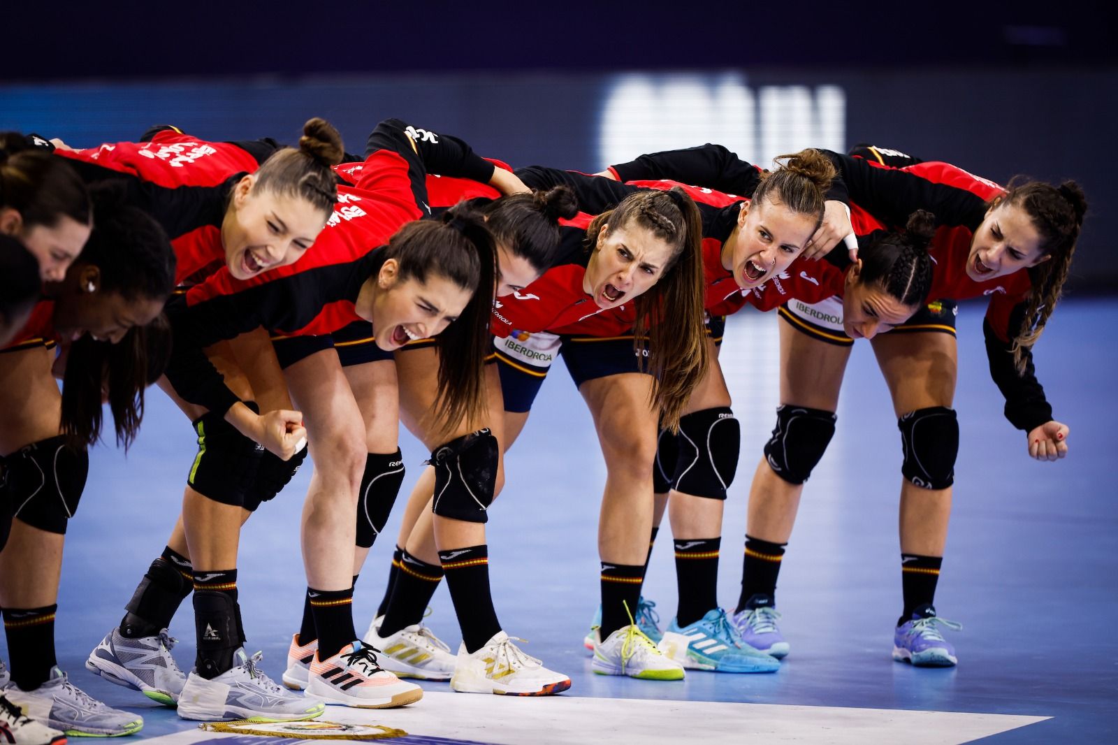  Las Guerreras, antes del partido ante Países Bajos.