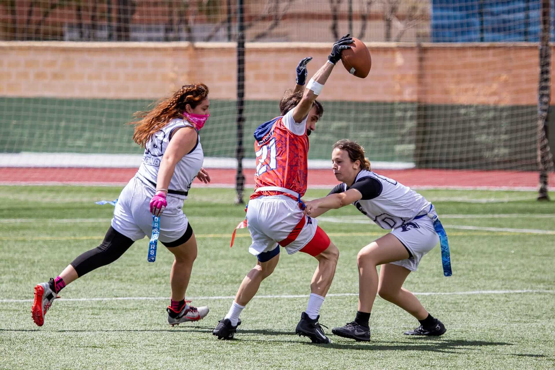 Flag femenino en Málaga Corsairs.