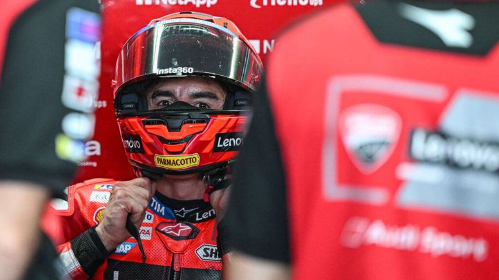  Marc Márquez, en los test de pretemporada.