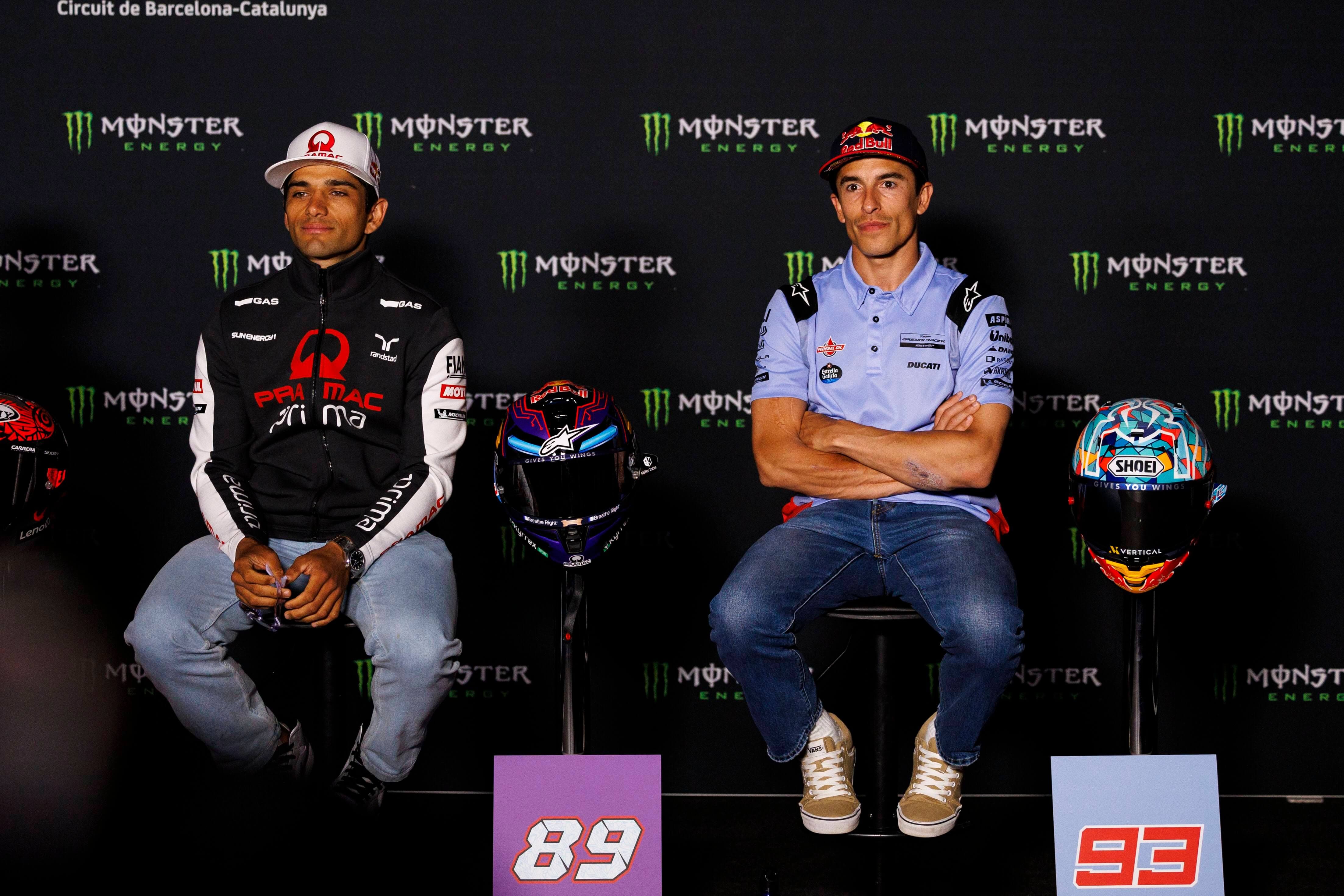  Jorge Martín y Marc Márquez, en el GP de Montmeló.