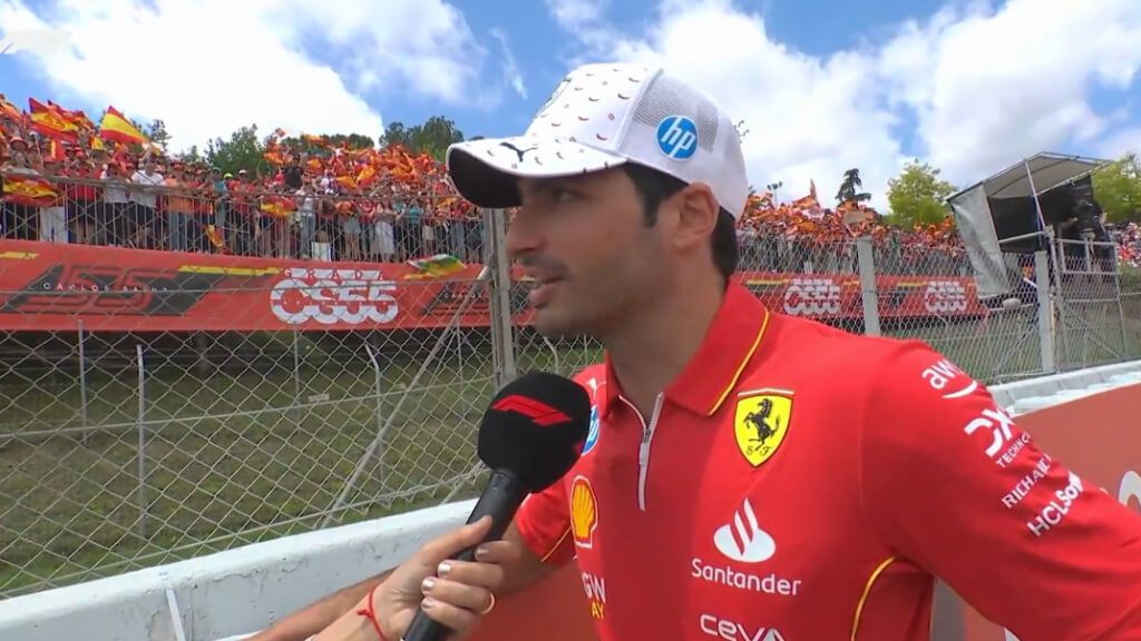  Carlos Sainz, en el GP de España.