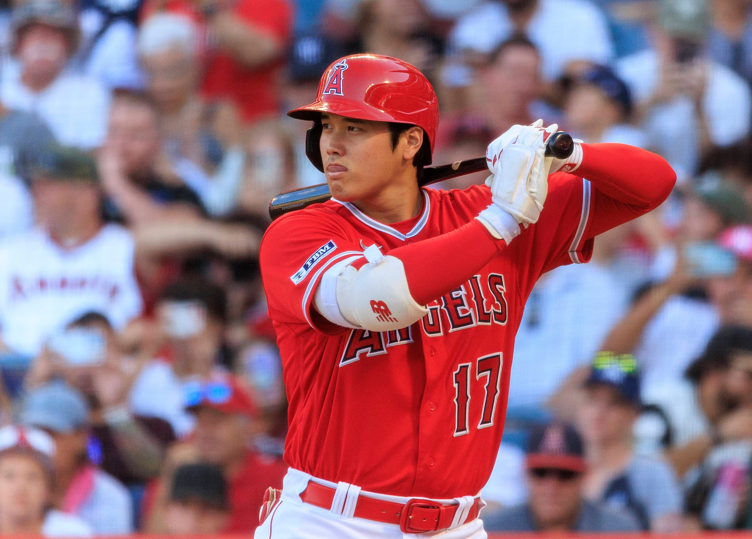  Shohai Ohtani en un partido con Los Ángeles Dodgers
