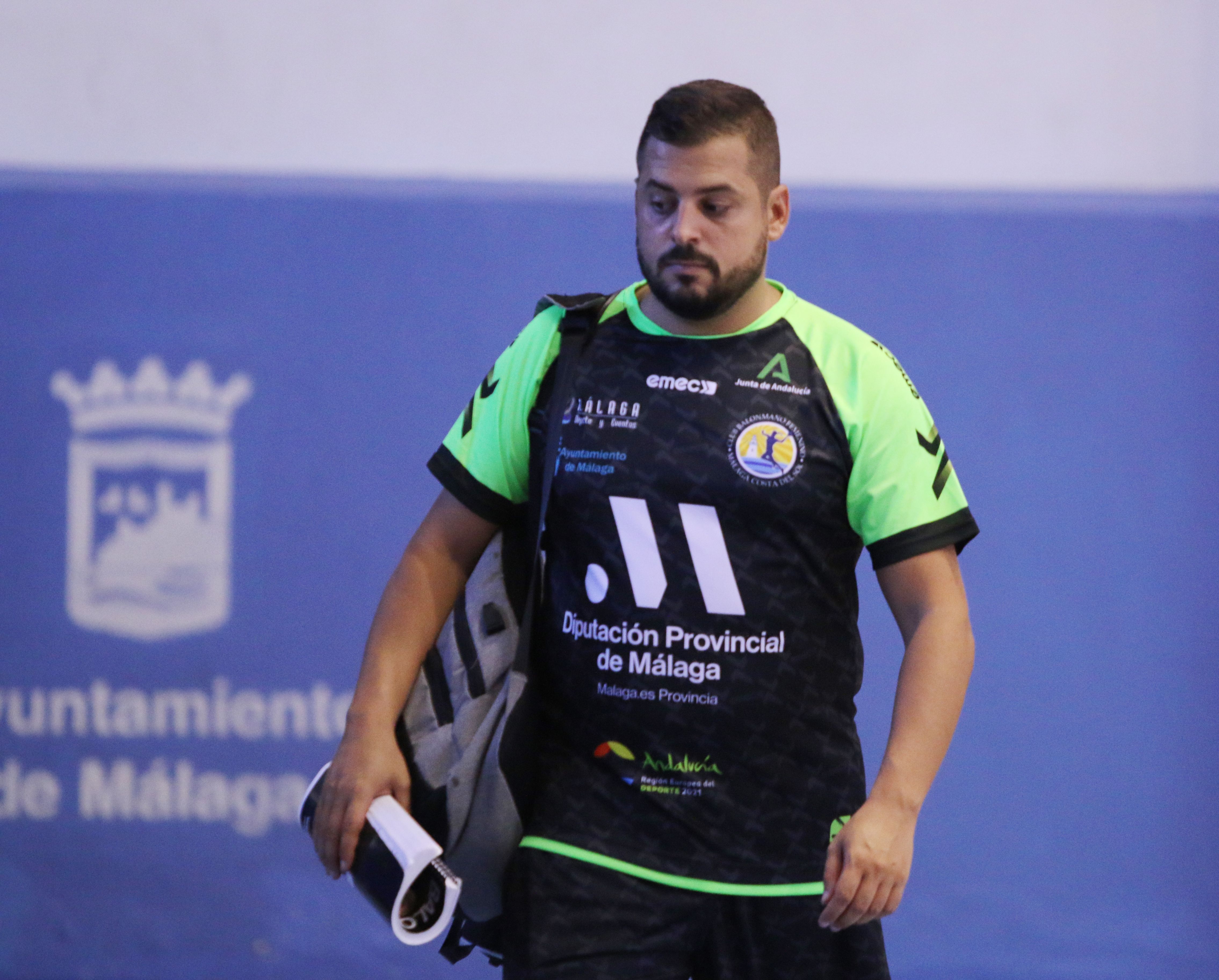  Suso Gallardo, en un entrenamiento de pretemporada del Costa del Sol Málaga.