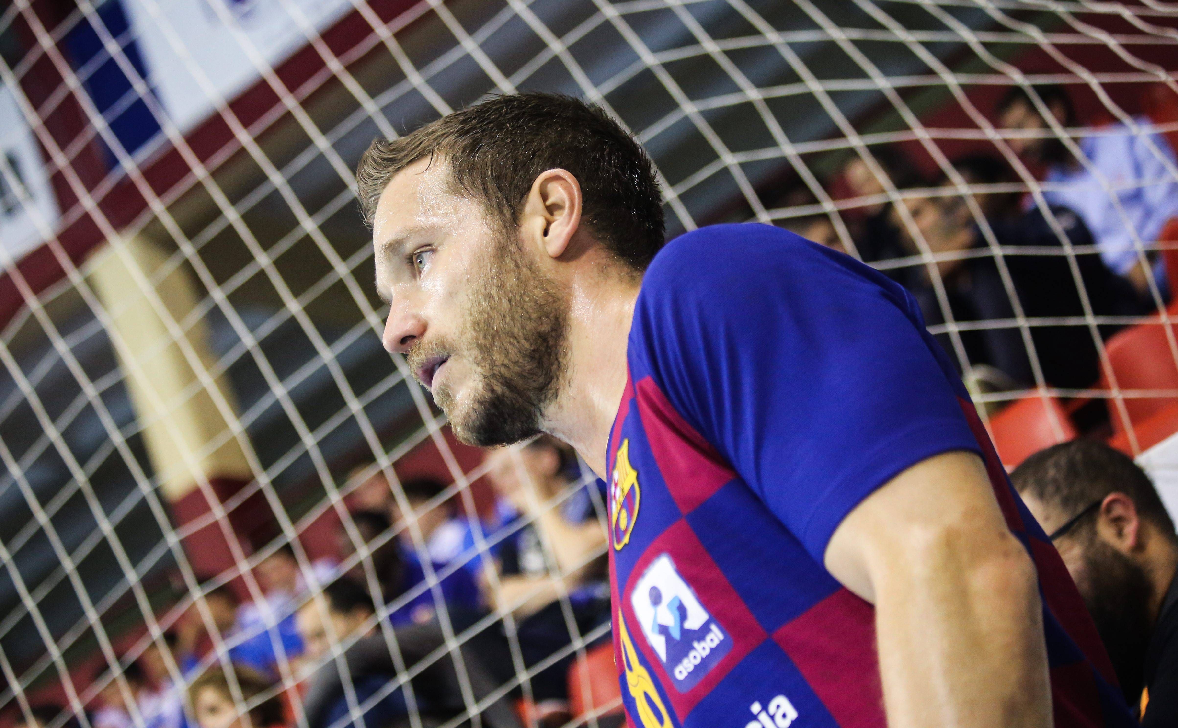  Víctor Tomás en la final de la Copa de Asobal 2019.