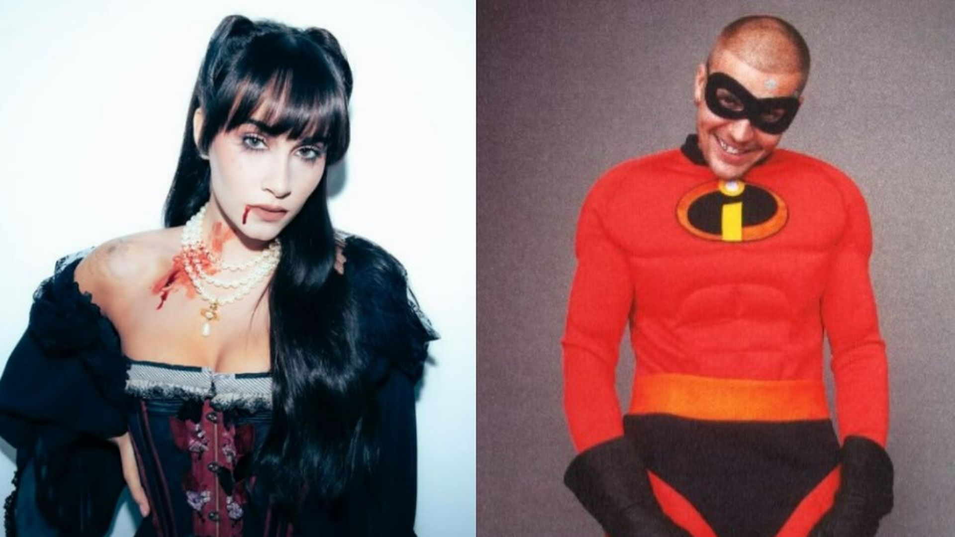 Aitana y Justin Bieber disfrazados en Halloween 2025