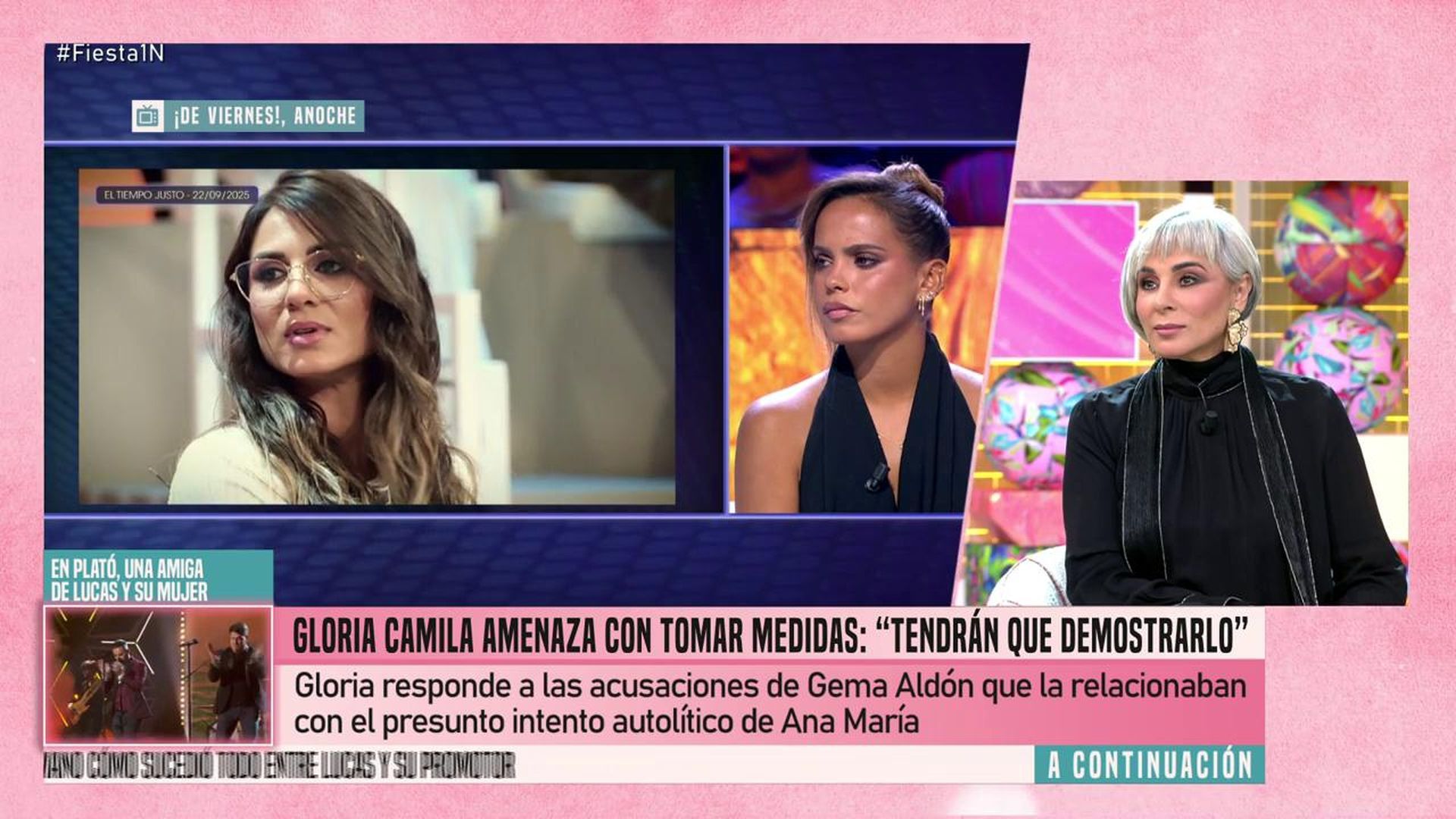 Ana María reacciona a las palabras de GLoria Camila