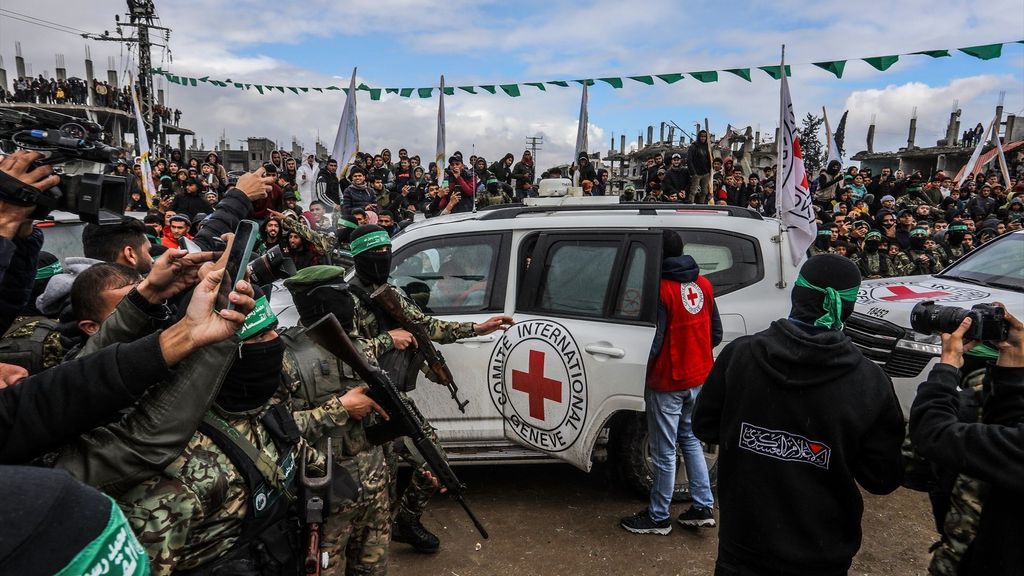 Archivo - Empleados del CICR en Gaza