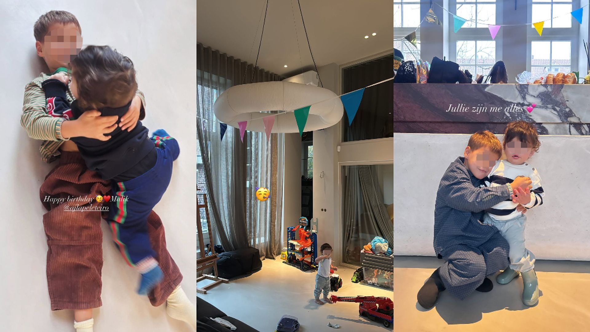 Mansour Malik, hijo de Jota Peleteiro, y Zayn, el hijo mayor de Ajla