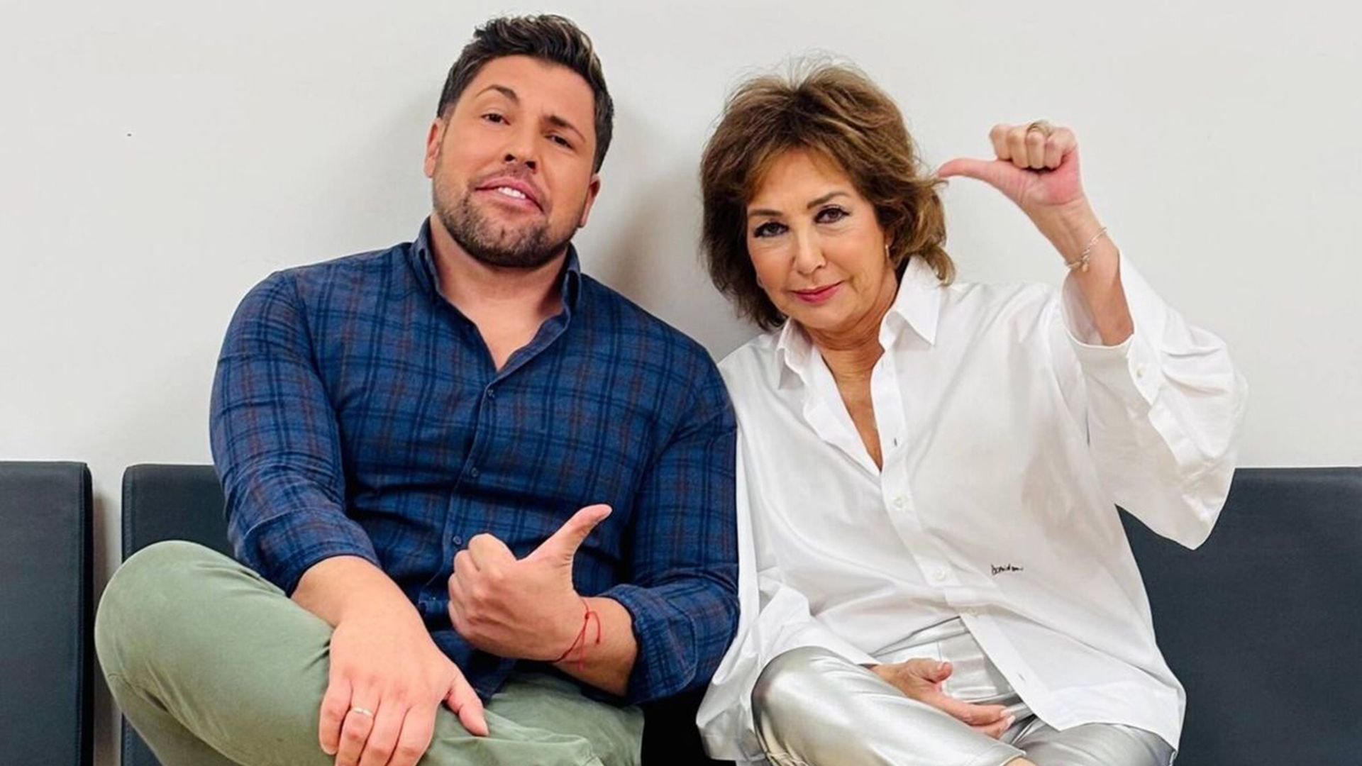 Ana Rosa junto a su sobrino, Kike Quintana