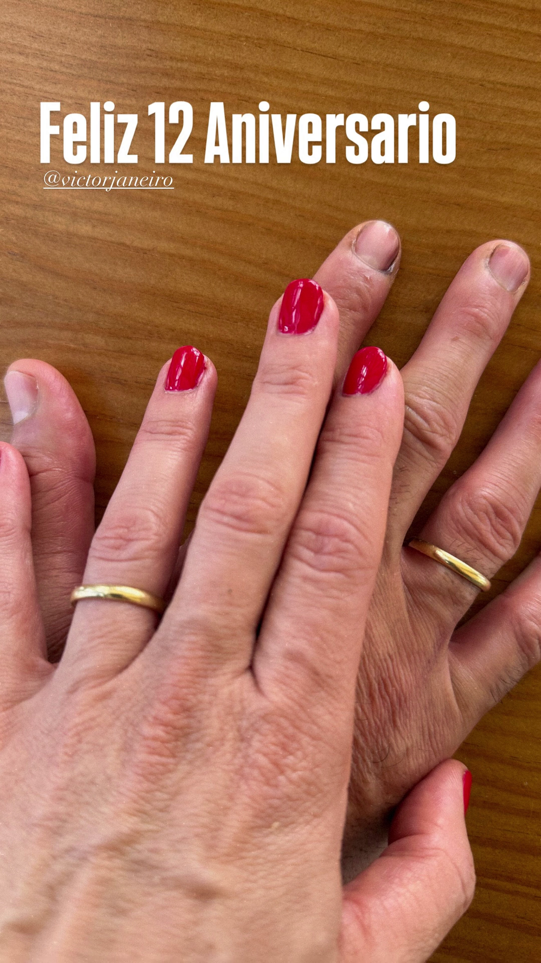 Beatriz Trapote y Víctor Janeiro celebran doce años de casados