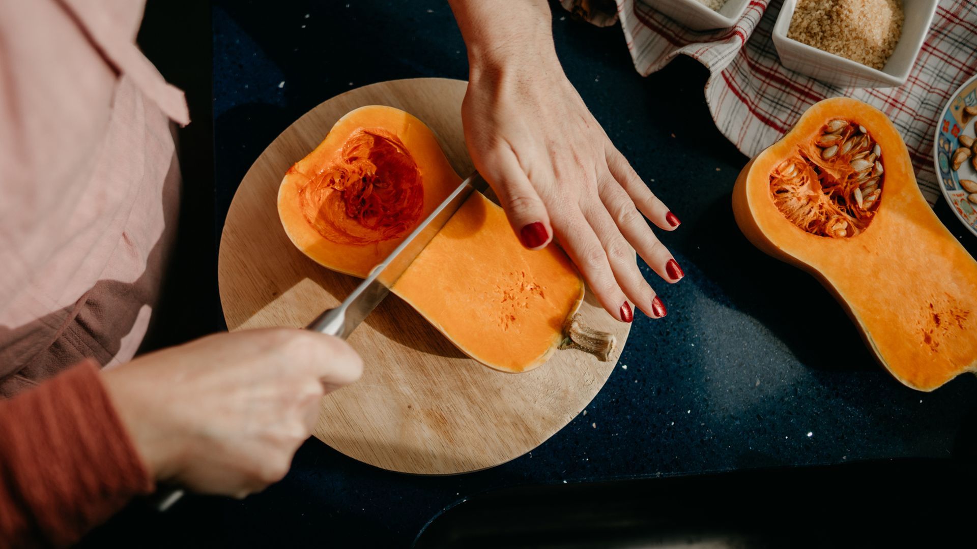 El método fácil para cortar la calabaza