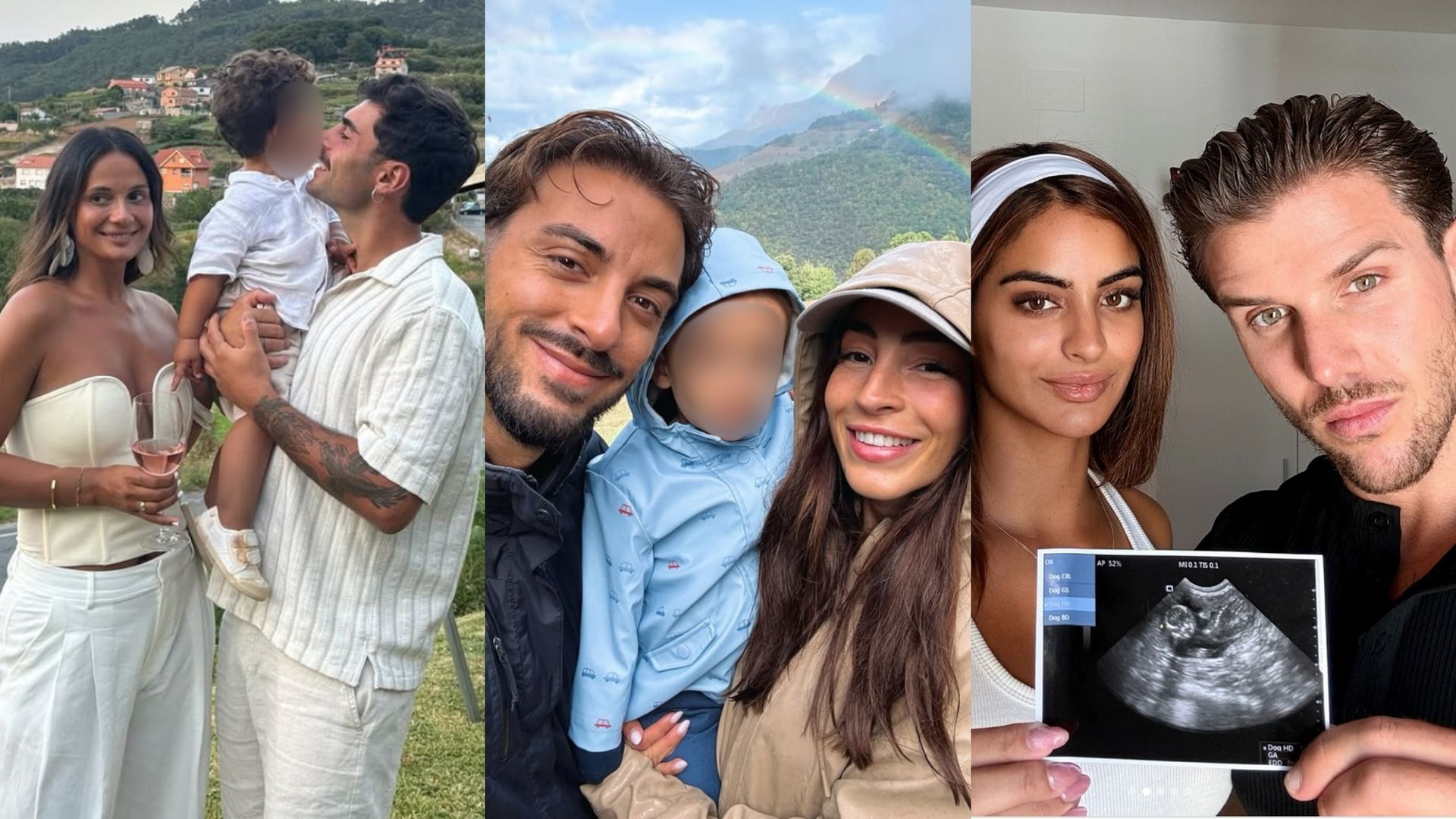 Lara y Hugo de la tercera edición, Borja y Ana de la séptima y Tadeo y Stefany de la octava