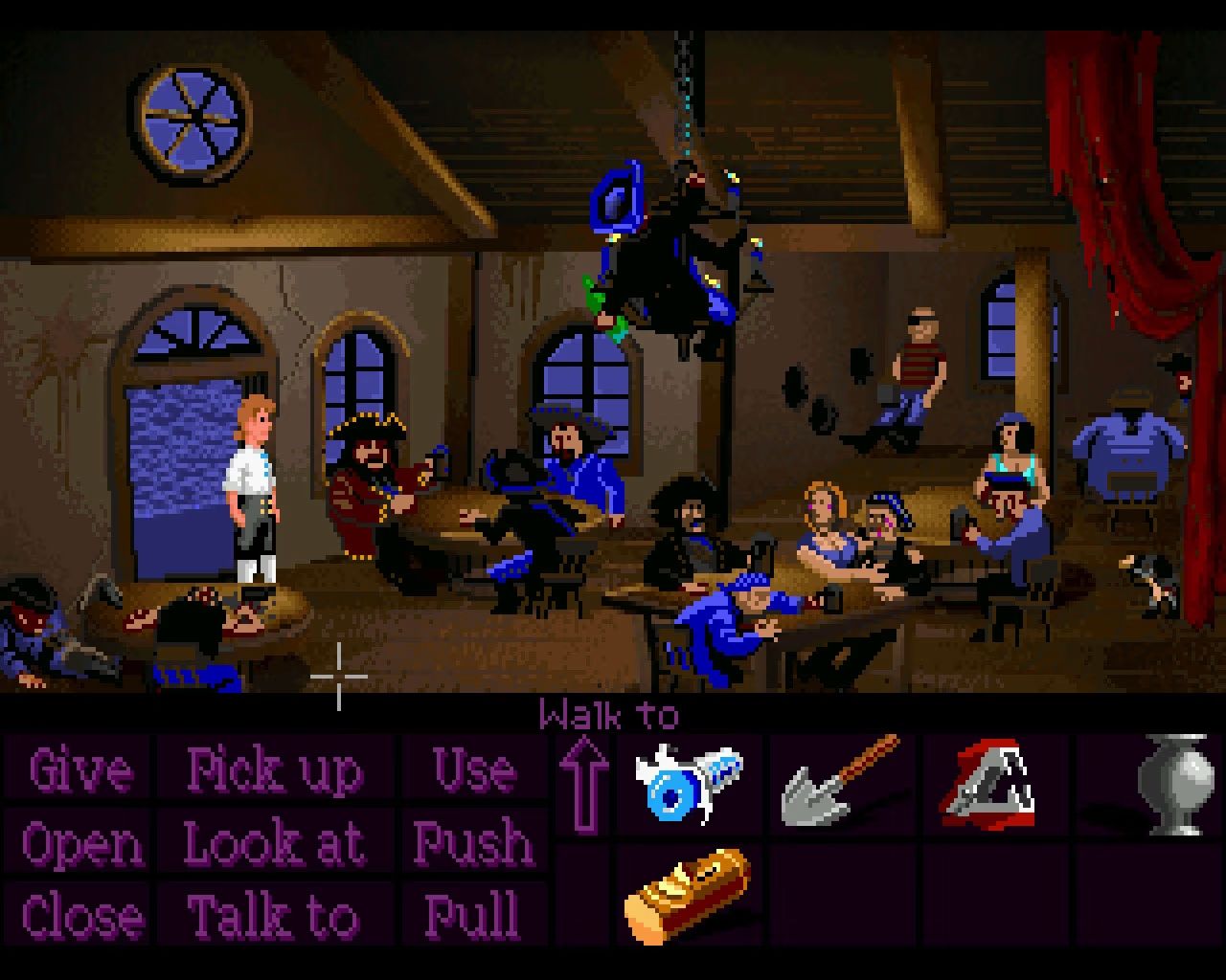 Una taberna pirata en The Secret of Monkey Island