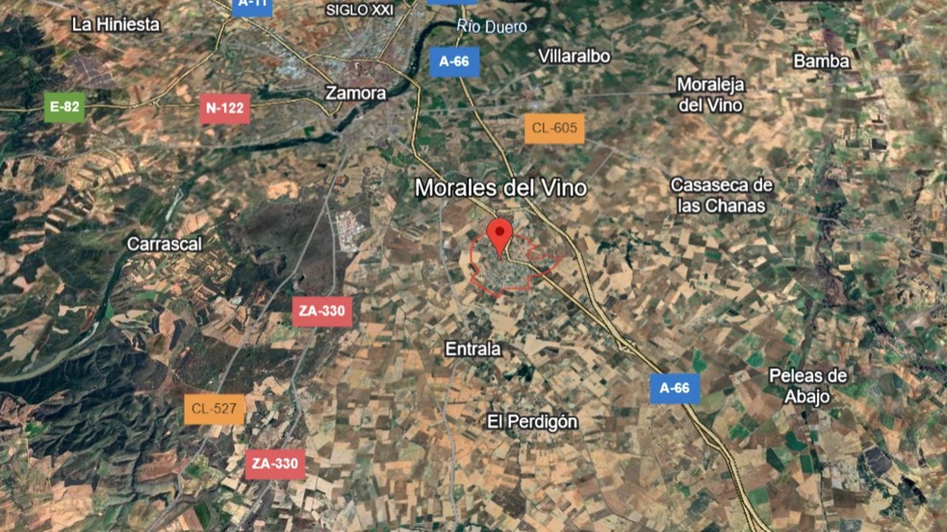 Zona de Morales del Vino, en Zamora