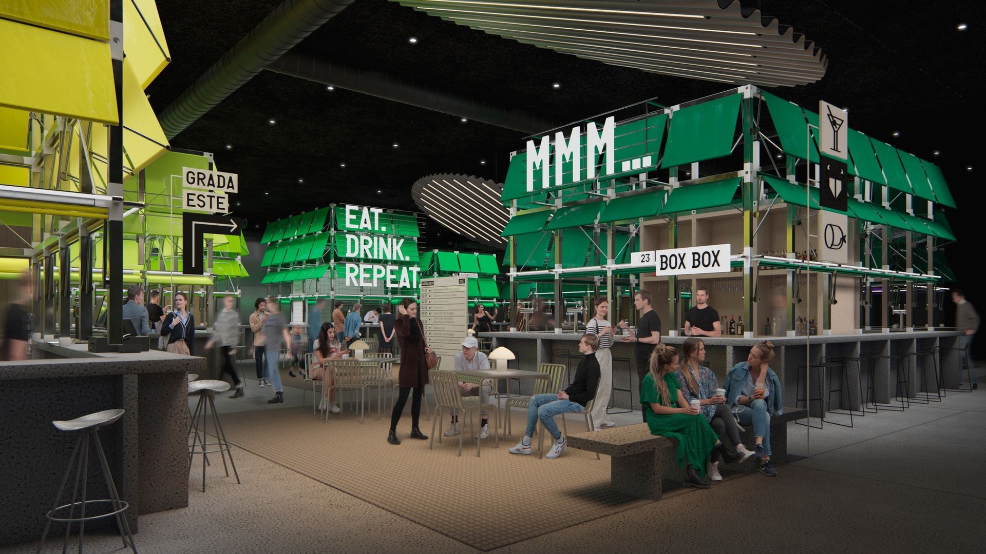 Así es el interior de Bernabéu Market