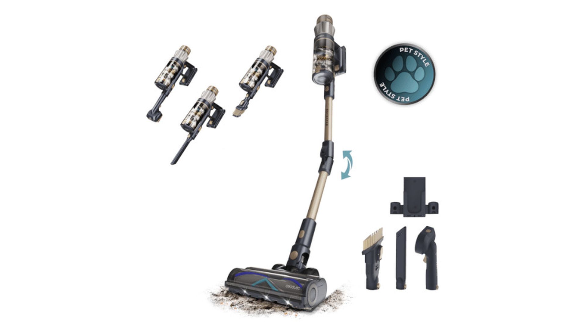 Aspiradora sin cable Conga Rockstar RS90 Pet Flex