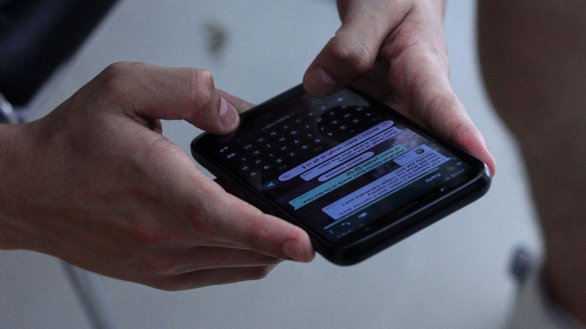 Conversación en WhatsApp