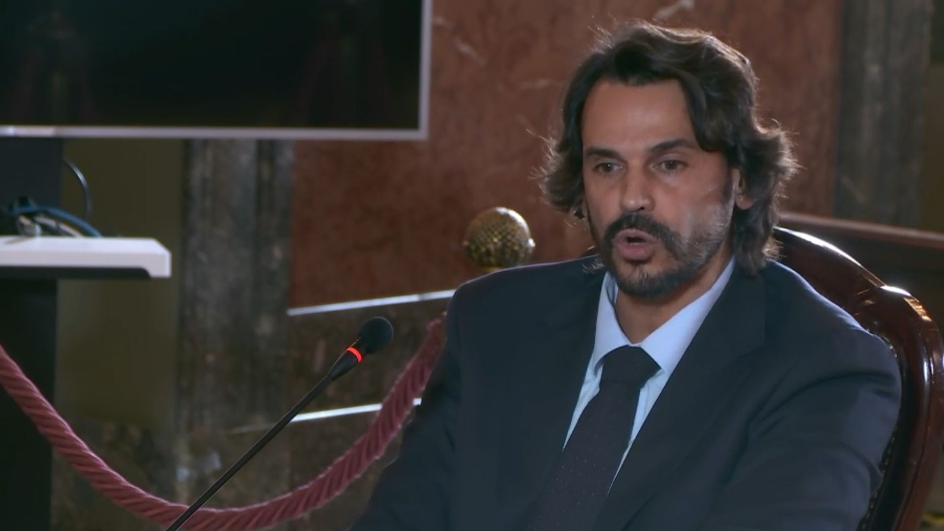 González Amador, durante su declaración en el Supremo