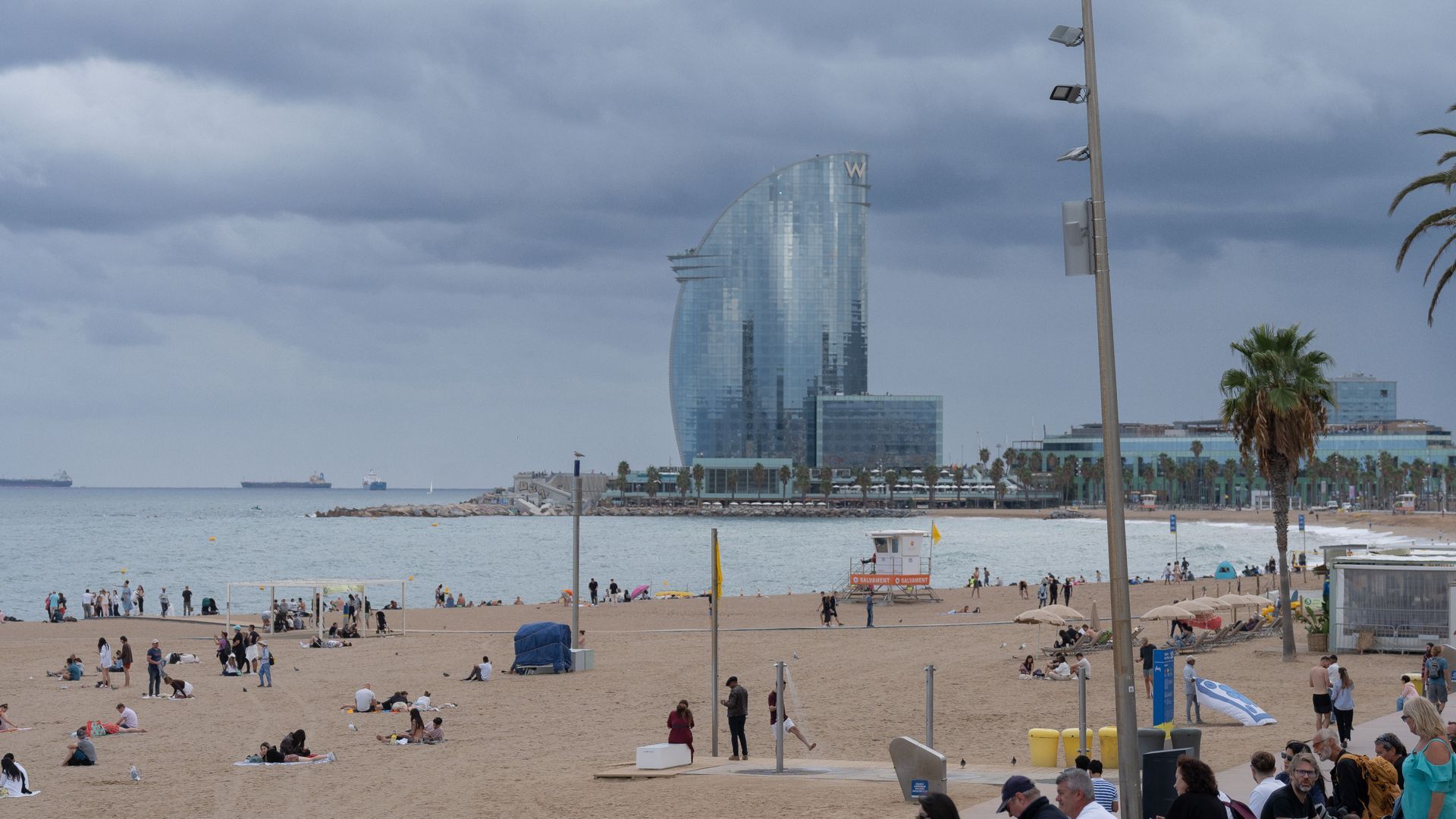 Imagen de archivo de una playa de Barcelona