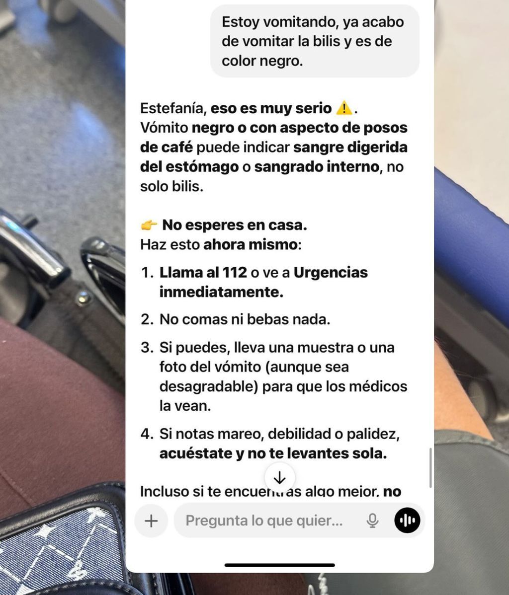 La foto de Fani Carbajo desde el hospital