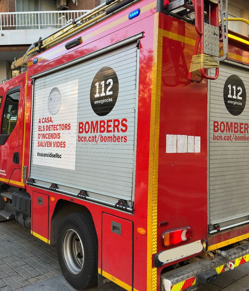 La foto de Rubén Torres al volver a su trabajo como bombero