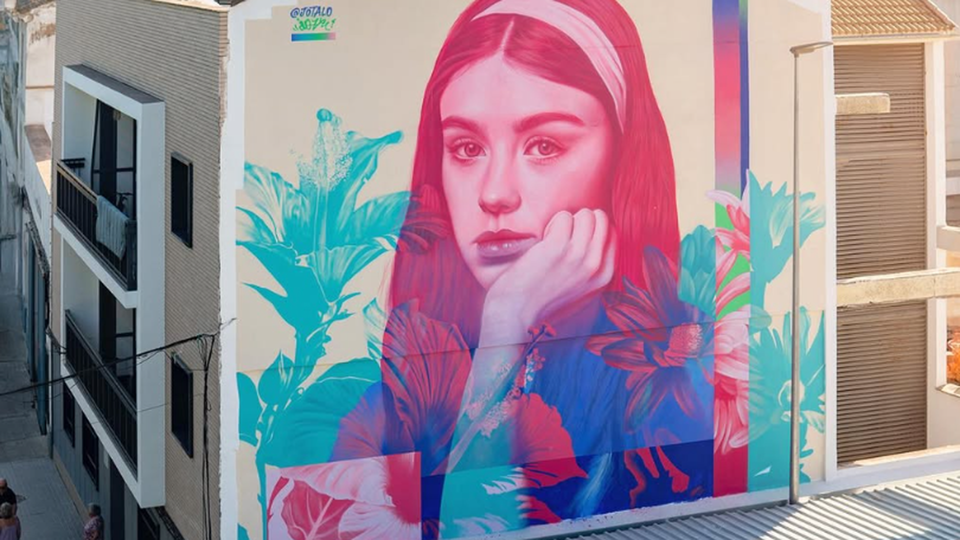 El mural de Jota López, nominado a mejor mural del mundo en Street Art Cities