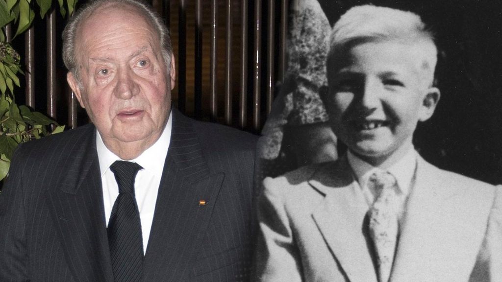 El rey Juan Carlos y su hermano Alfonso