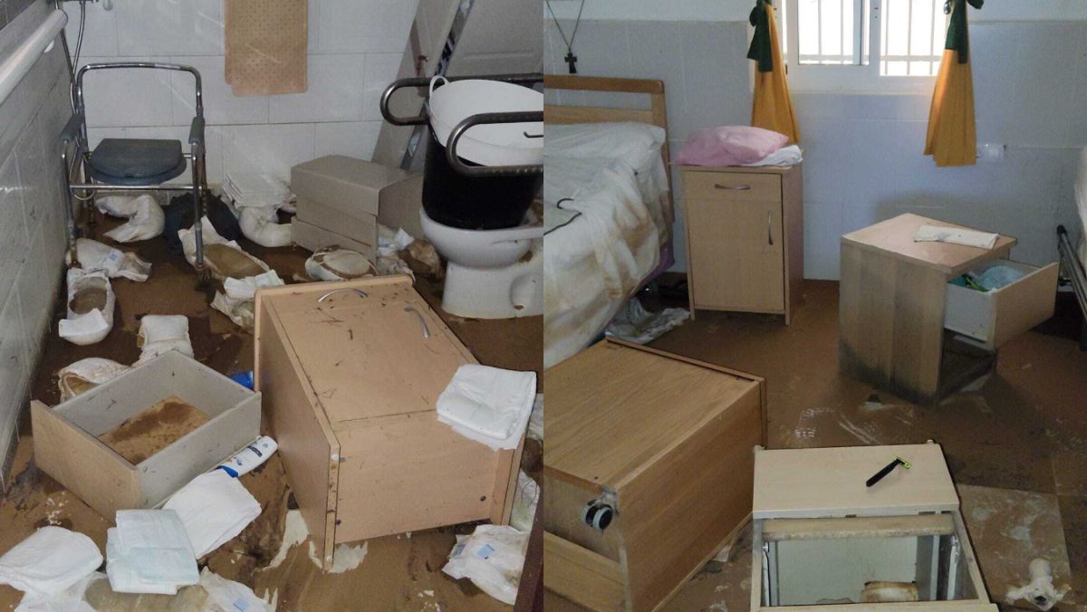 Estado en el que se encuentra la residencia una semana después de las lluvias