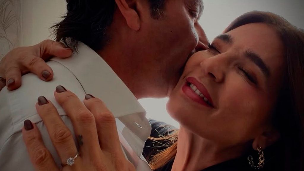 Raquel Bollo y su pareja