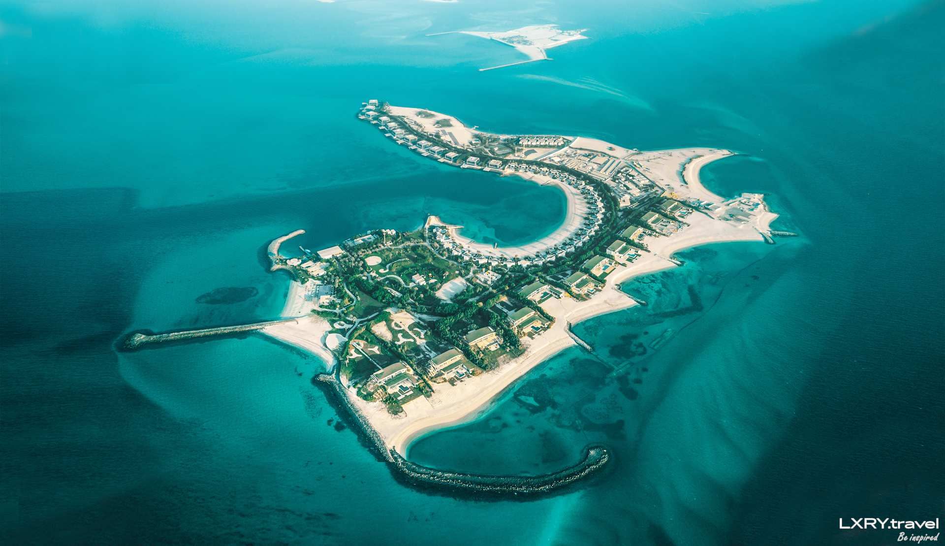 Vista Aerea de la isla privada donde reside Juan Carlos