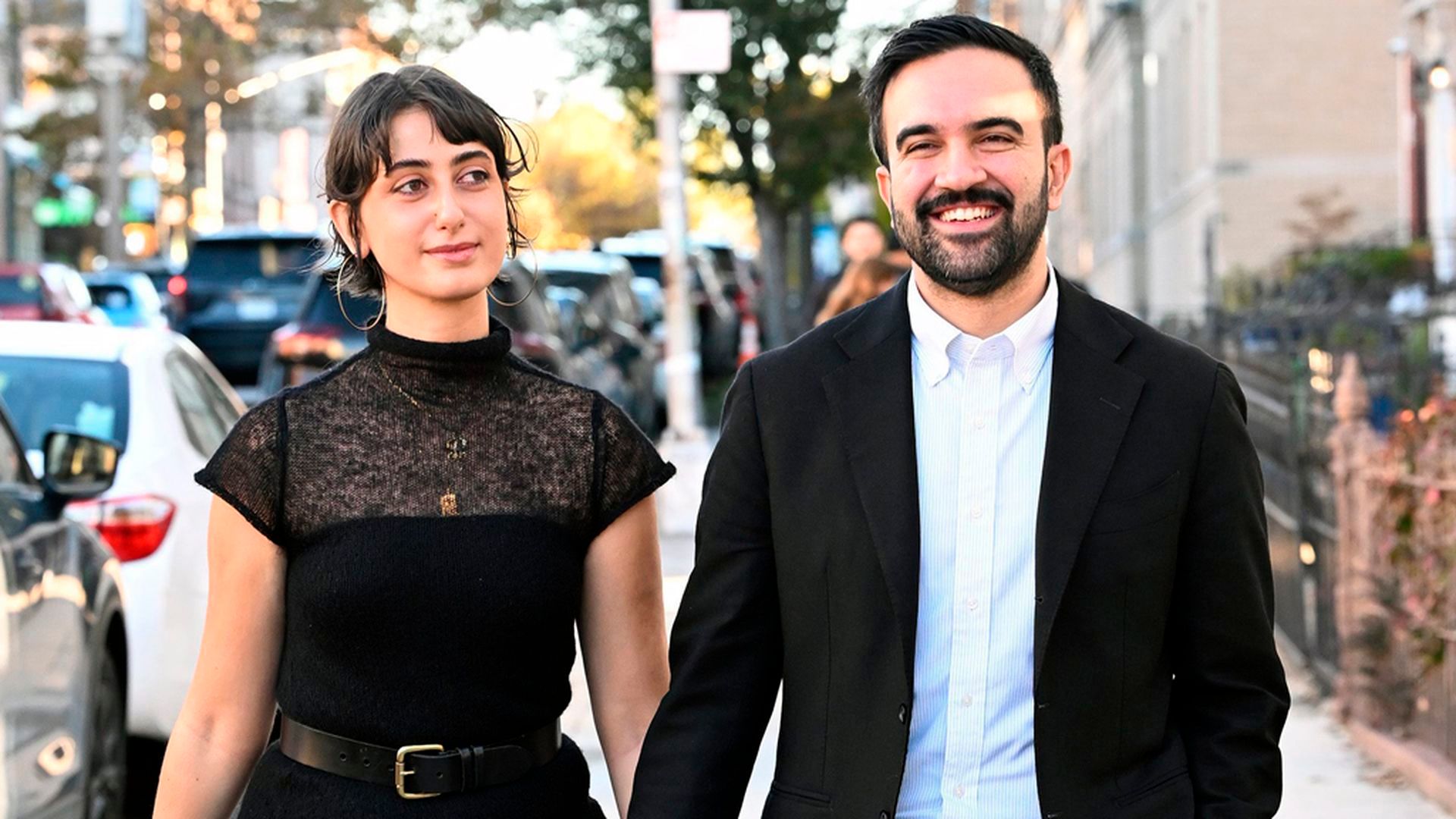 Zohran Mamdani y su pareja Rama Duwaji