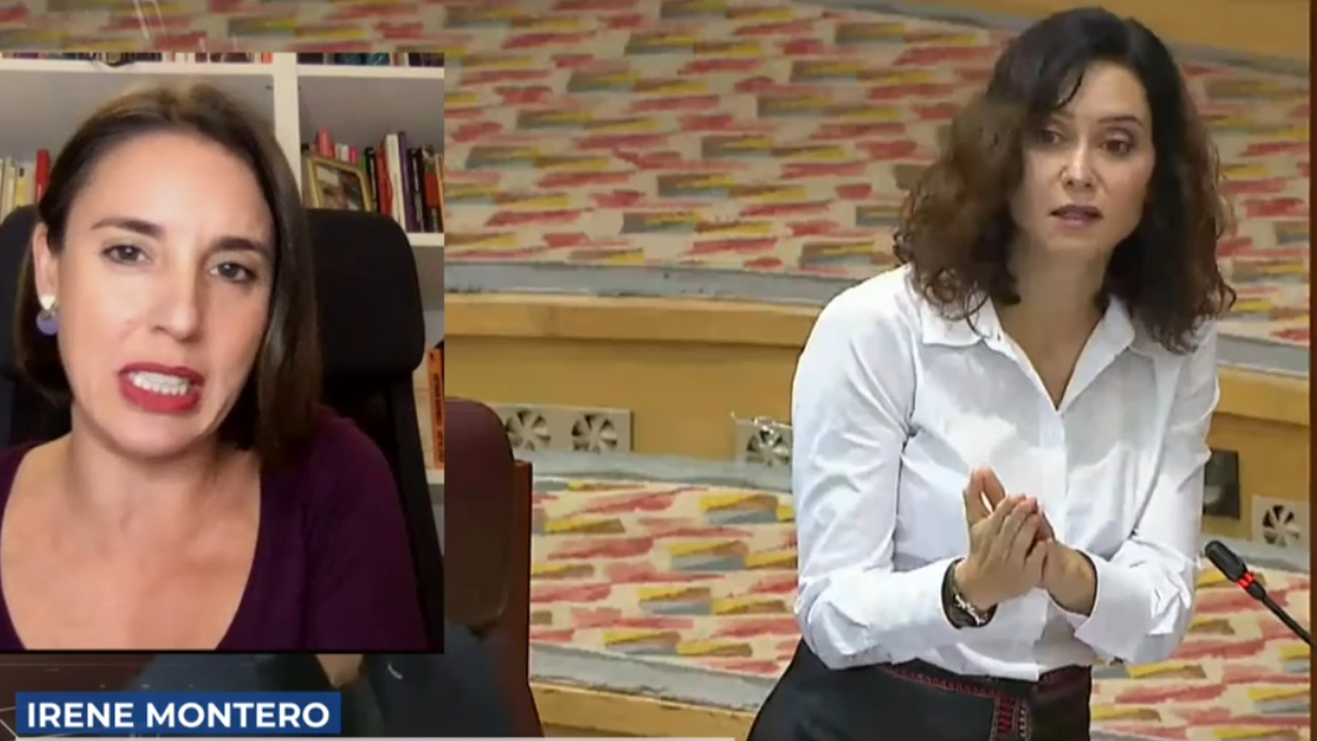 Irene Montero arremete contra una campaña publicitaria contra la pornografía: "Es muy grave, creo que Ayuso debe retirarla"
