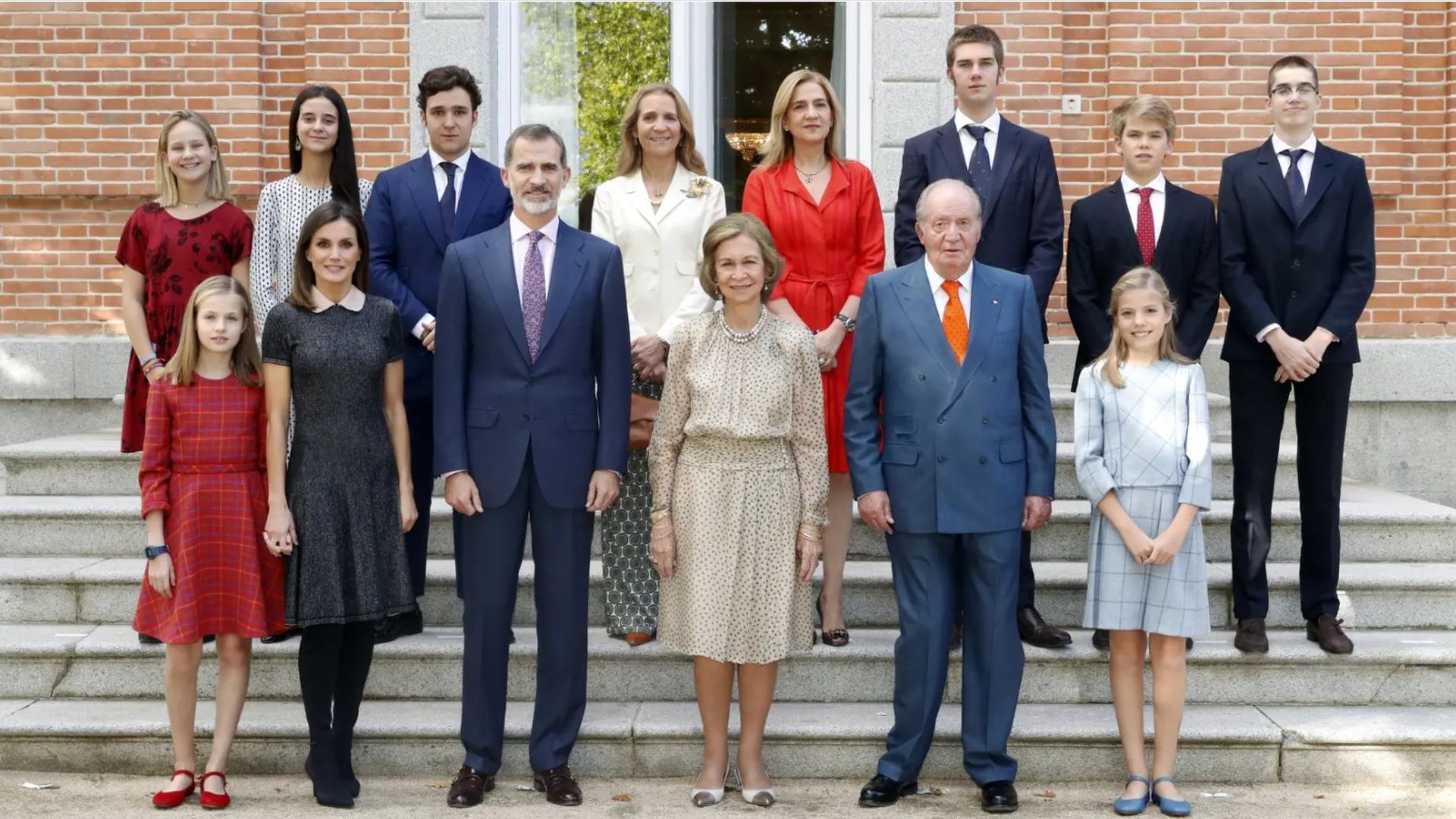 La familia Borbón y Grecia al completo