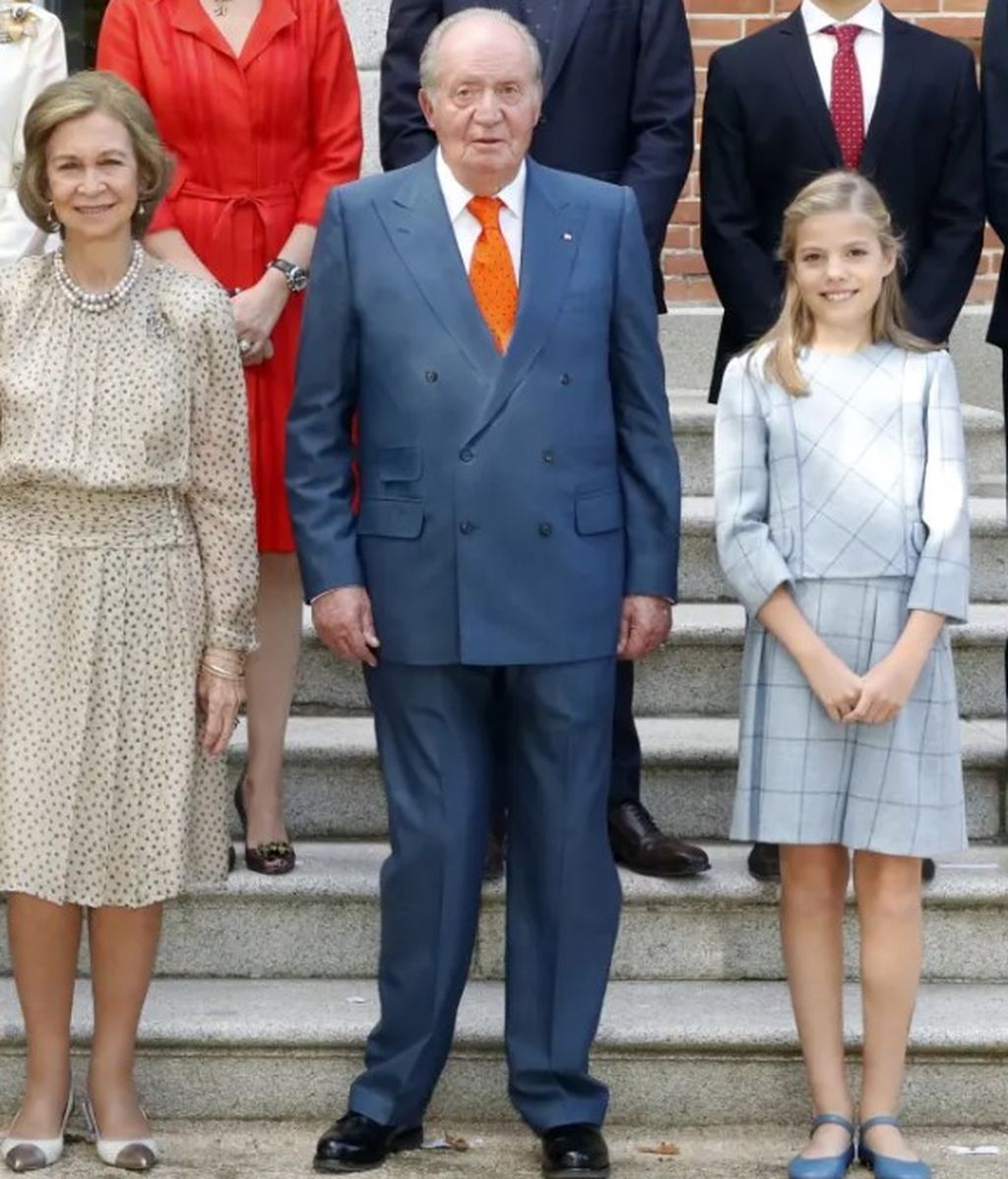 La familia Borbón y Grecia al completo