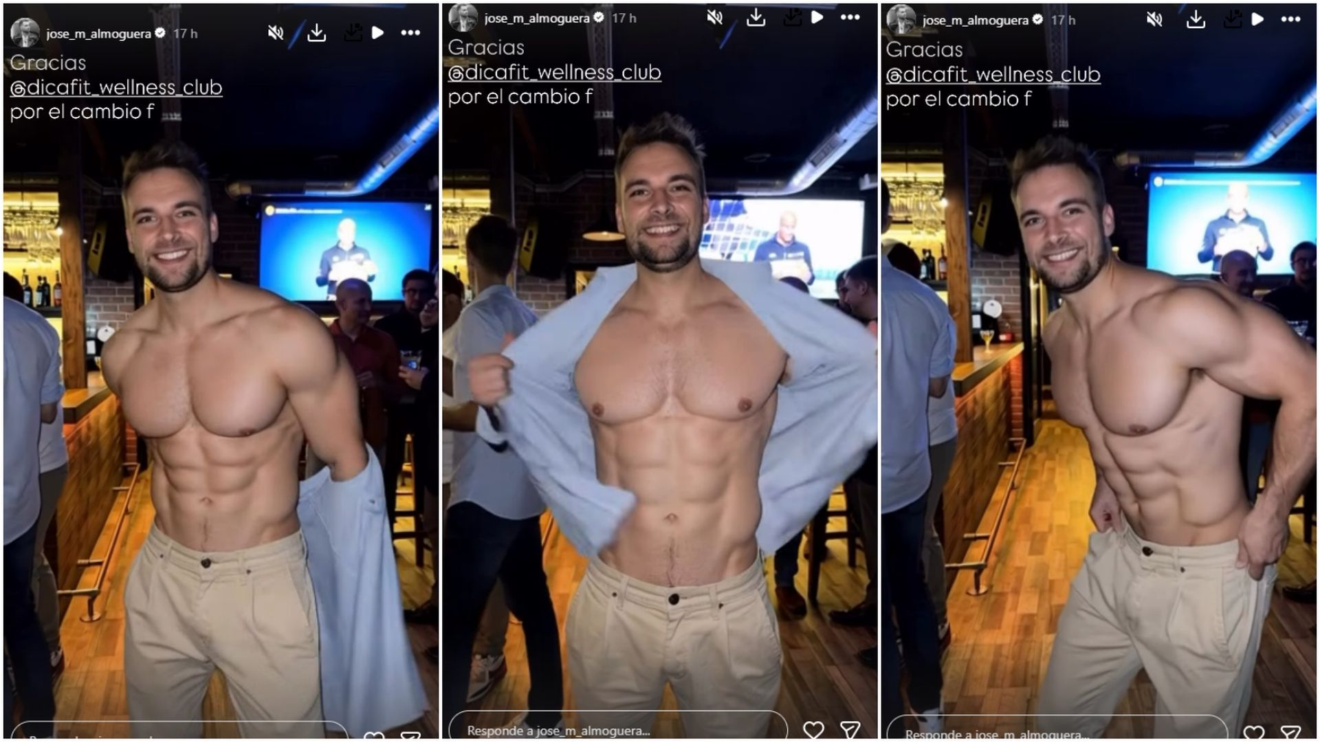 La imagen de los impresionantes abdominales de José María Almoguera que ha dejado en shock a sus seguidores
