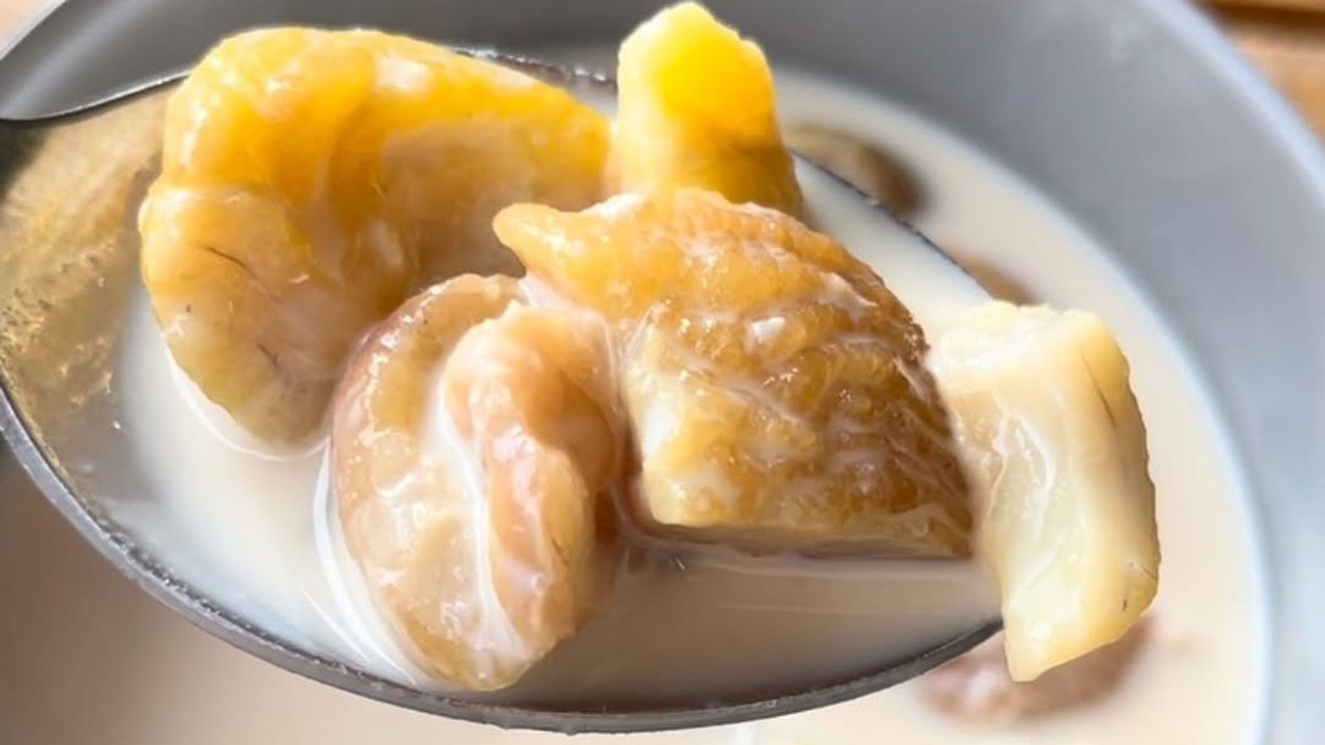 La receta de las castañas con leche