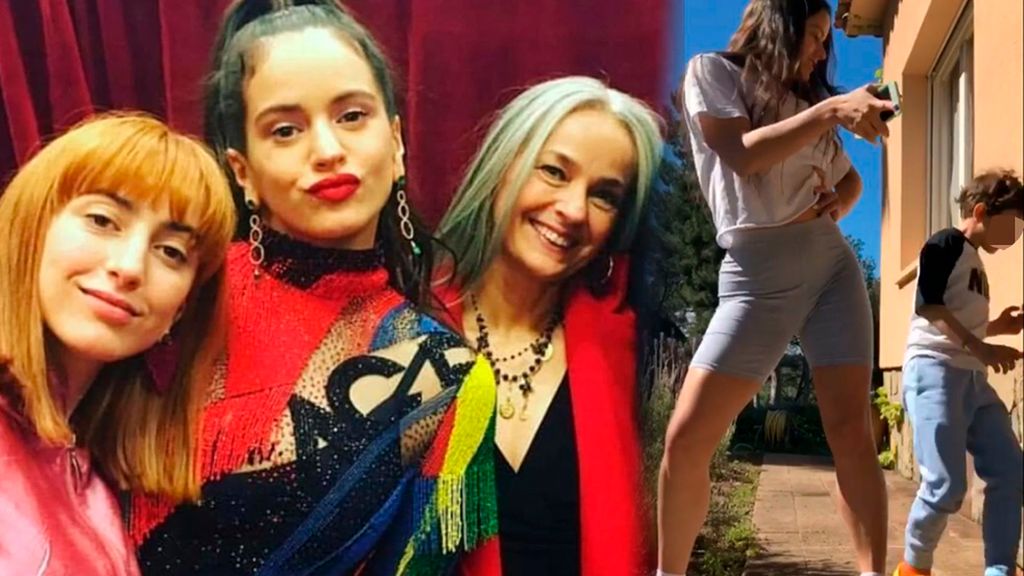 Rosalía, su madre, su hermana y su sobrino