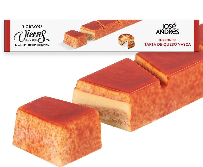 Turrón de tarta de queso vasca de José Andrés