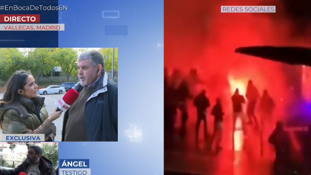 Un testigo de la batalla campal entre ultras del Rayo y del Lech Poznan en Vallecas: "Escuché ruidos que parecían disparos"