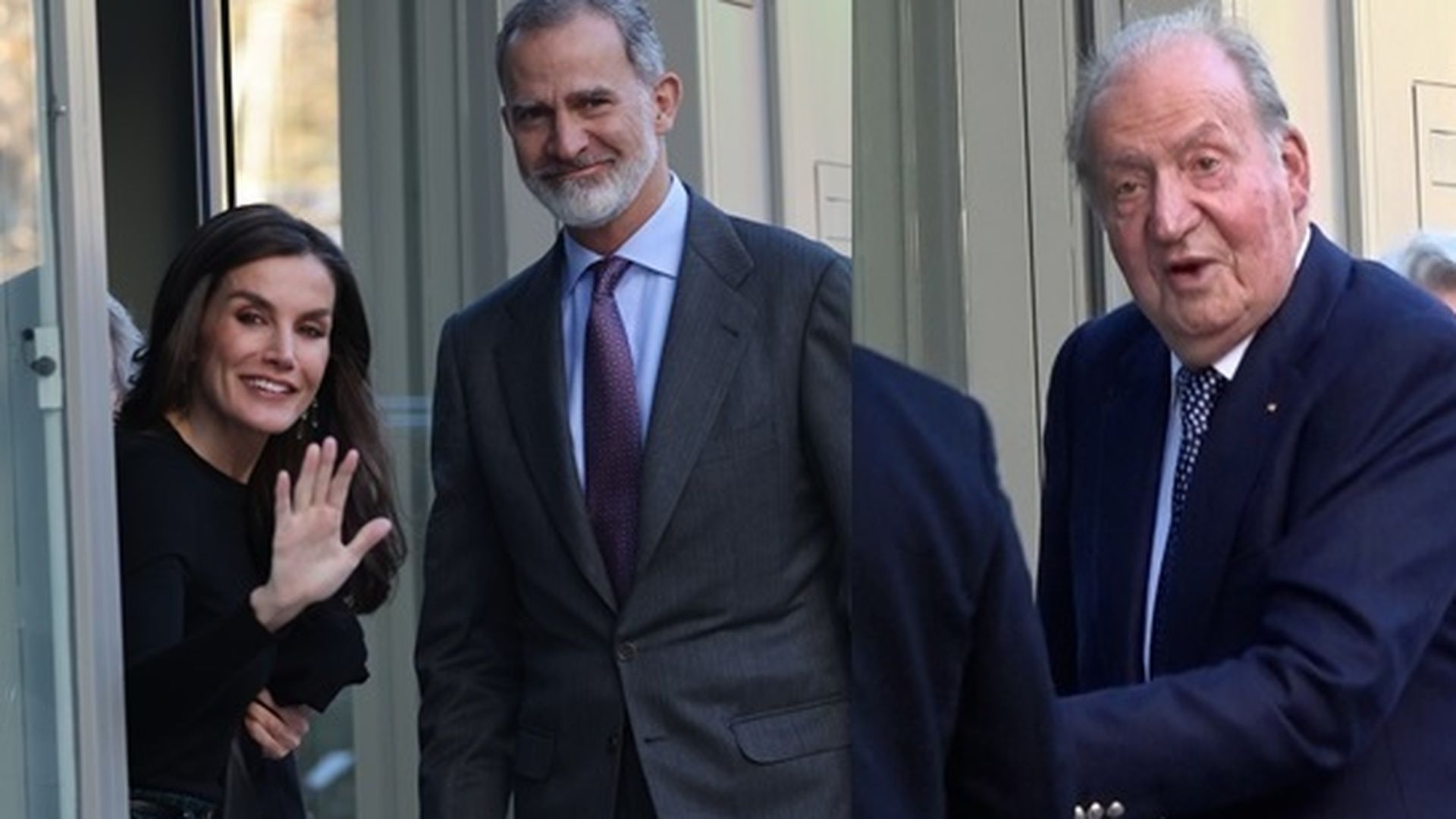 Una de las últimas imágenes conjuntas de Letizia y el rey Juan Carlos, en diciembre de 2023