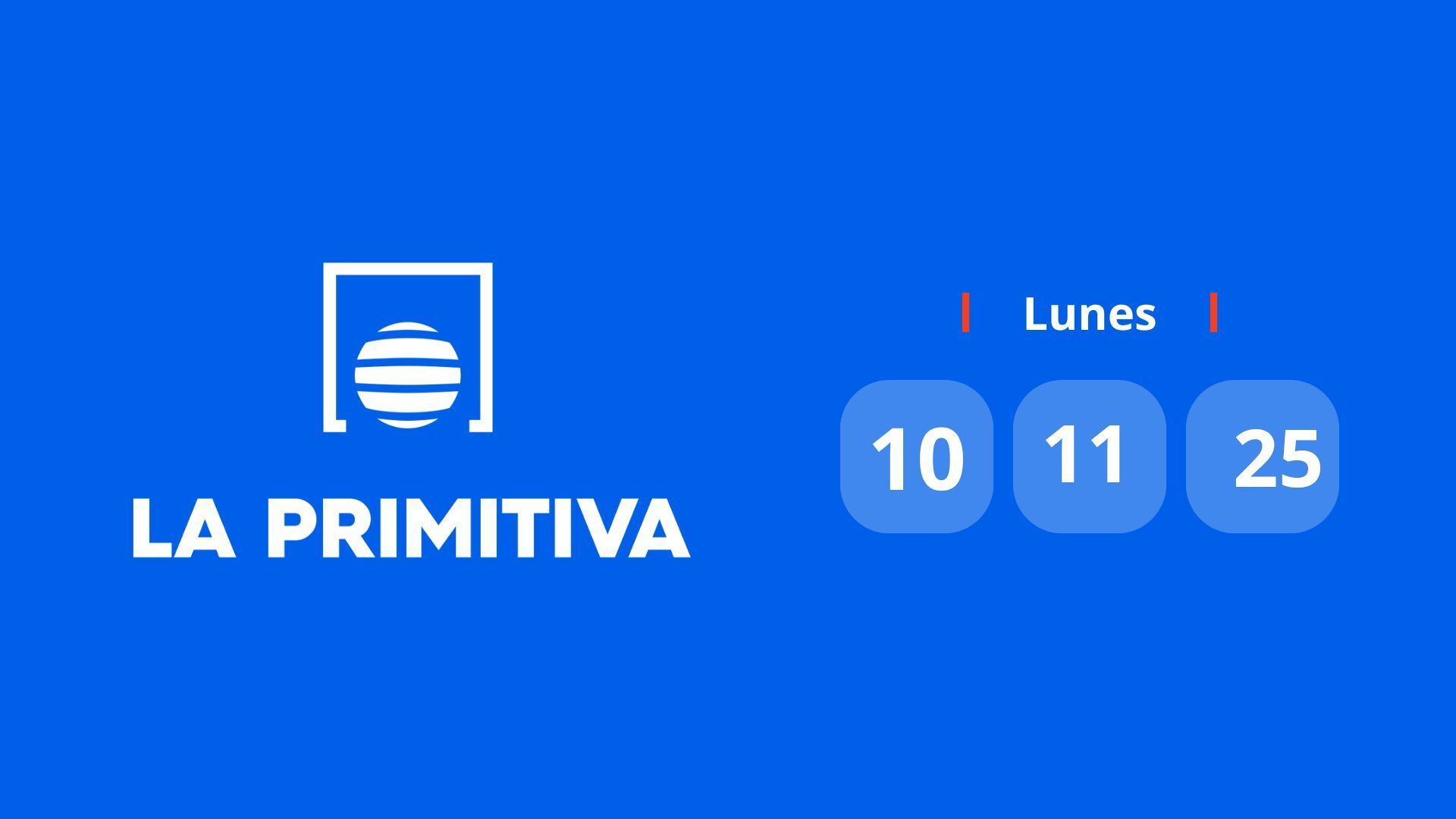 El resultado del sorteo de La Primitiva del 10 de noviembre de 2025