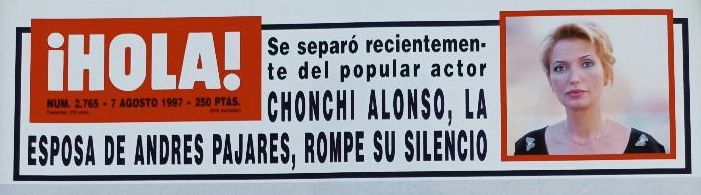 Imagen de una entrevista de los años 90 en la que la actriz daba explicaciones