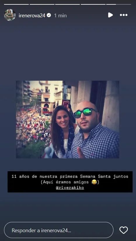 Irene Rosales compartió una foto de sus inicios como amigos con Kiko Rivera