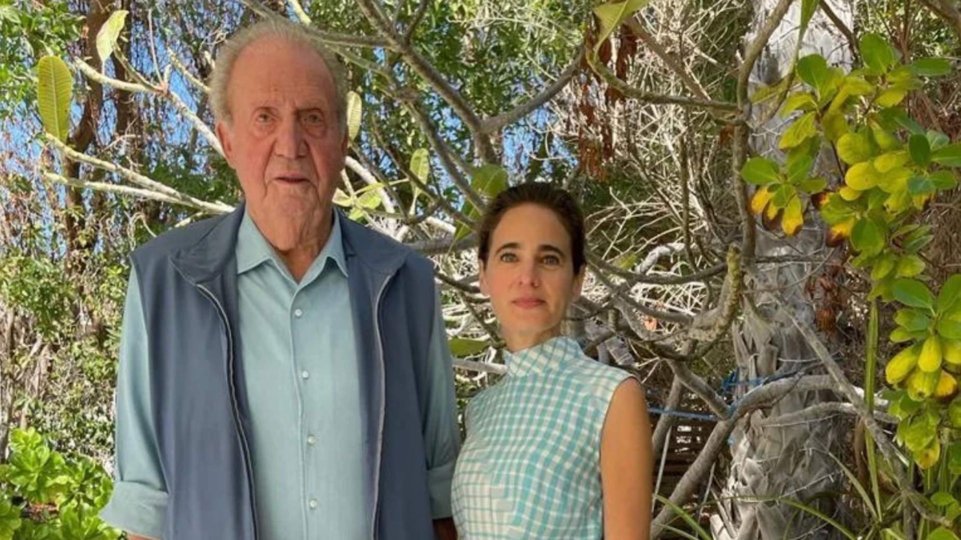 Juan Carlos I y Laurence Debray en Abu Dabi