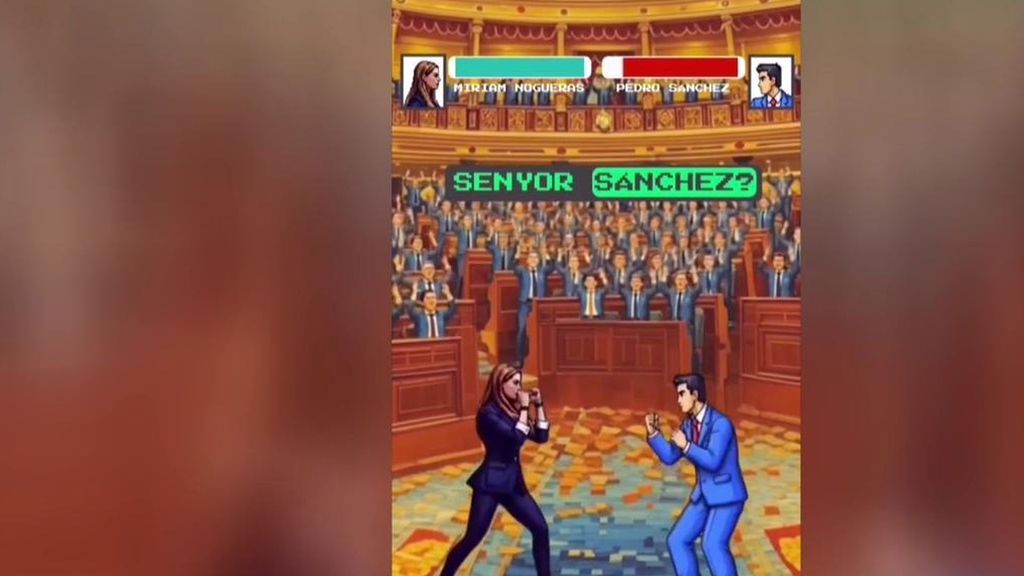 Junts hace un vídeo de lucha en el que deja KO a Pedro Sánchez: "Game Over, insert coin"